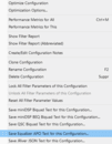 MSO export menu location